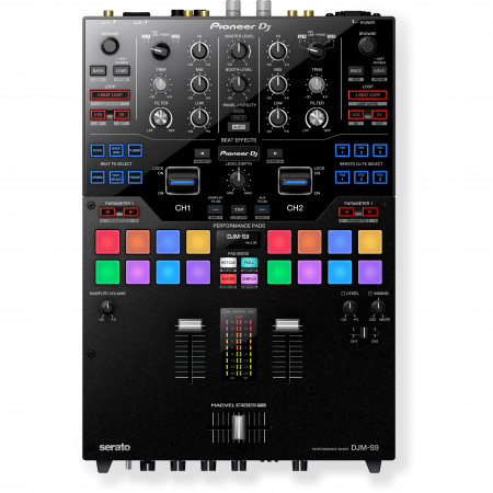 Pioneer DJ DJM-S9 2 channel DJ battle mixer, black