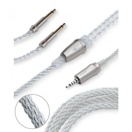 MEZE 99 2.5mm audiophile balanced cable, silver plated