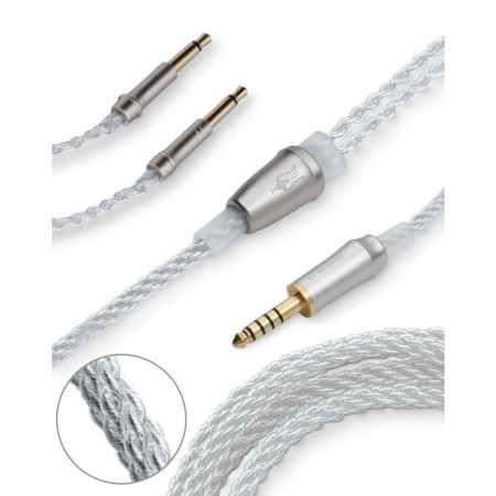 MEZE 99 4.4mm audiophile balanced cable, silver plated